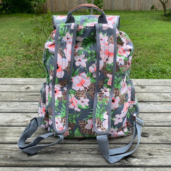 Victoria's Secret PINK Wild Tropical Floral Backpack *RARE* - Picture 4 of 16